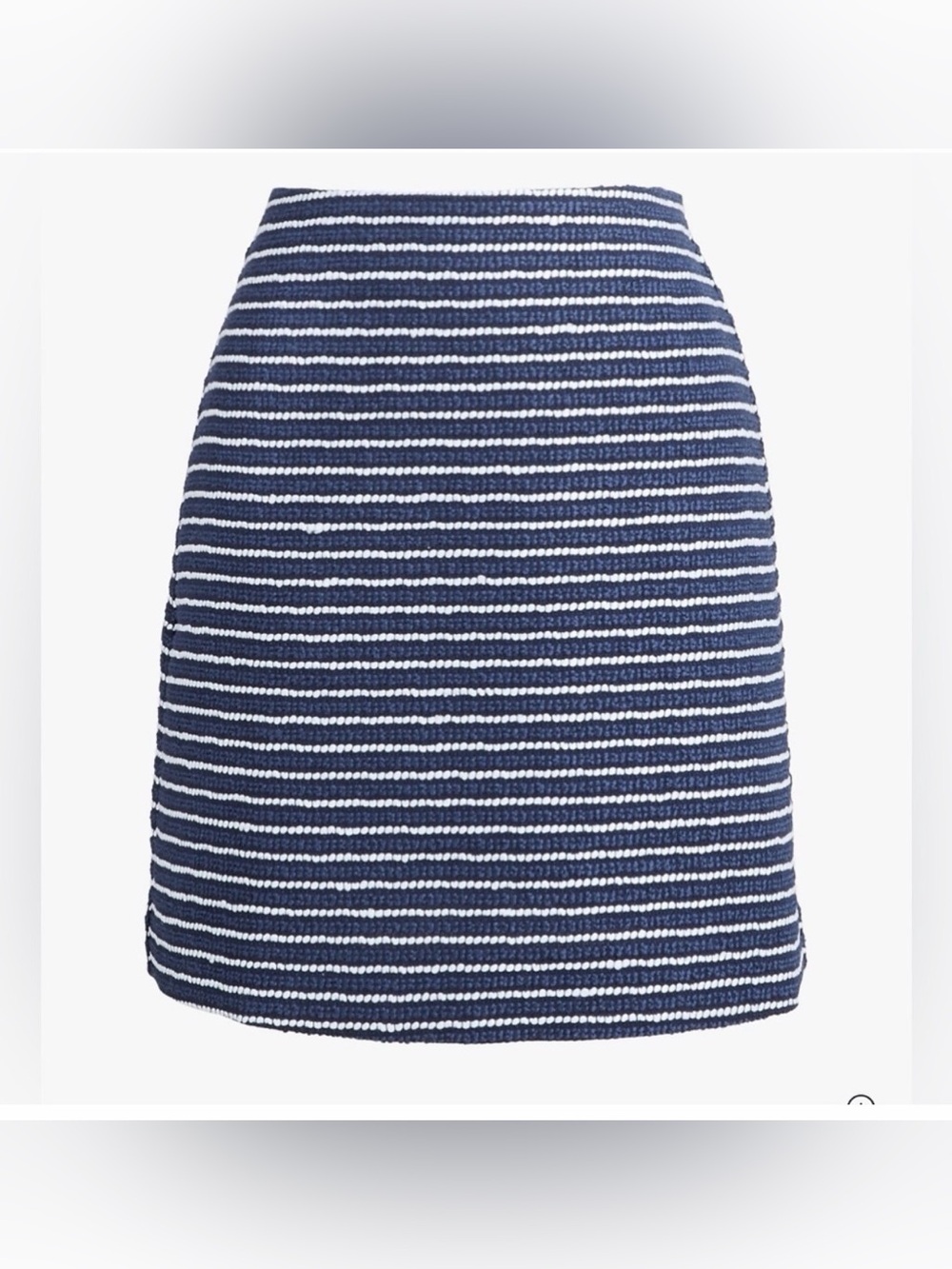 J. Crew Striped tweed A-line mini skirt NWT